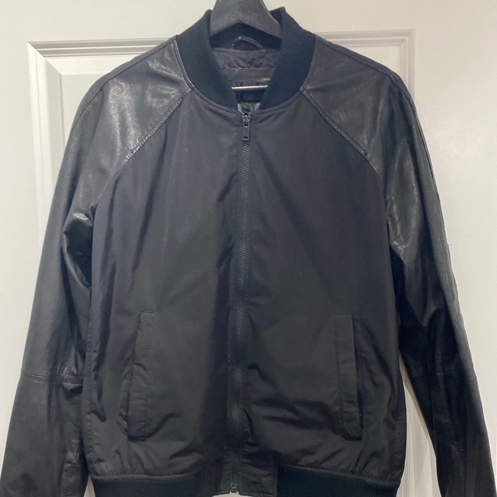 Danier leather bomber jacket